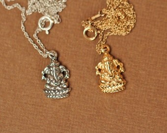 Ohm necklace gold ohm necklace aum om omkara yoga by BubuRuby