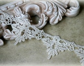 Lace Fabric Trim, Ivory Lace Fabric, Guipure Lace, Venice Lace, Bridal Lace, Lace Applique, Sewing Lace, Crafting Lace GL-005