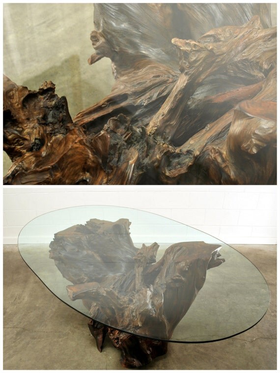 RESERVED for Erik Spectacular Tree Root Dining Table with