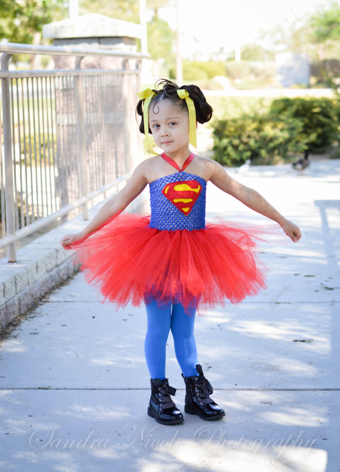 Supergirl Tutu Dress Size Child 5-8