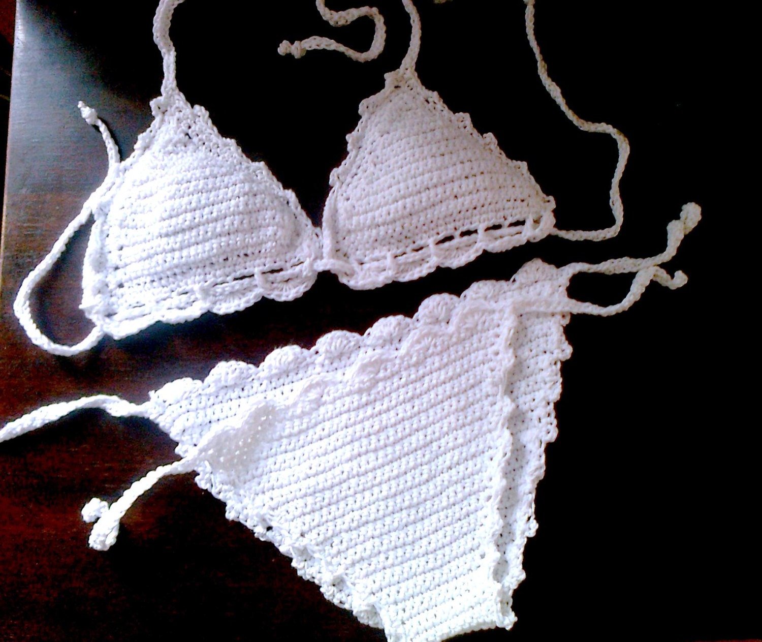 crochet bikini crochet swimsuit white bikini white swimsuit