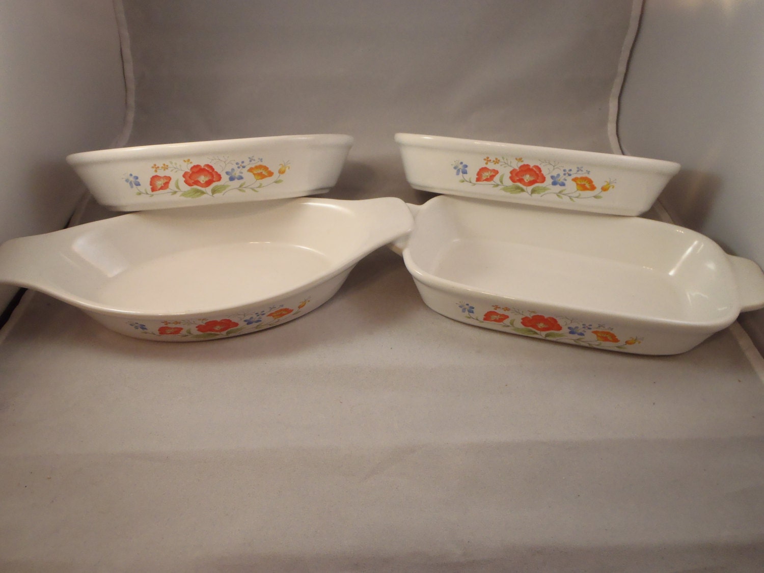 Set of 4 Interpur Stoneware Japan Oven Proof Dishes by GiftsByJo