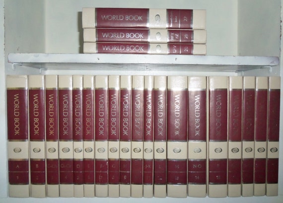 Complete 22 Volume 1982 World Book Encyclopedia Set Tan