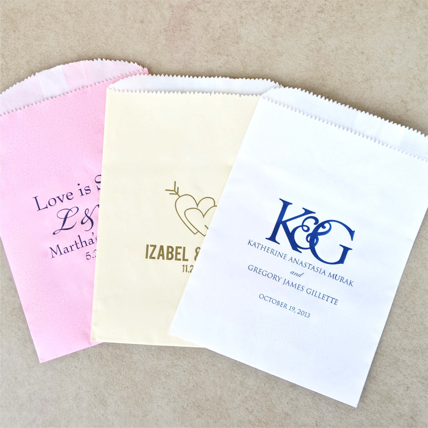 Personalized Printed Goodie Bags Custom Printed Favor Bags