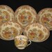 Vintage Brown And Richie Ltd Brown Transferware Soup Bowls, Oriental Gardens From Original Copper Engravings