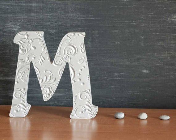 M Alphabet Wooden Letters Stand Up Letters Gift Sign