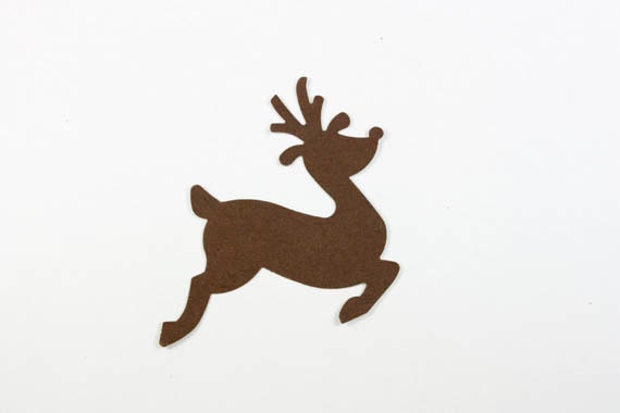 20 Christmas Reindeer Die Cuts Christmas Die by SammysCraftShop