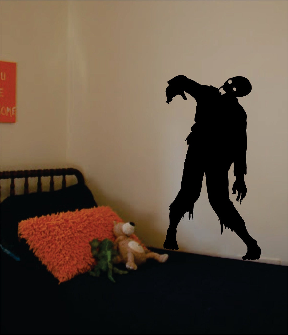 Zombie Decal Sticker Vinyl Wall Art Kid Boy Girl Teen