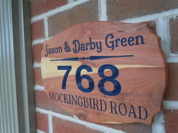 Custom Outdoor Name Sign Personalized Wooden Sign Custom