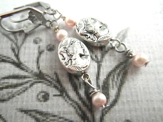 Victorian Lady - earrings earrings with Cameo Bead by byBohemia1973 steampunk buy now online Victorian Lady - earrings earrings with Cameo Bead by byBohemia1973 steampunk buy now online
