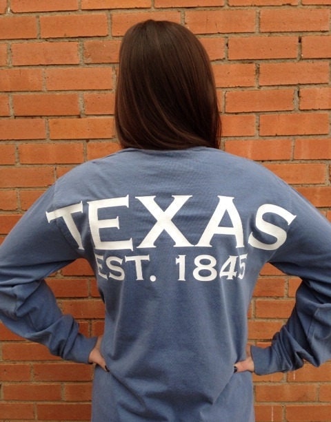 Texas spirit long sleeve t-shirt Texas shirt Lone Star State