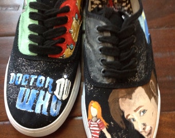 50th Anniversary limited edition custom Whovian Doctor Who fandom shoes