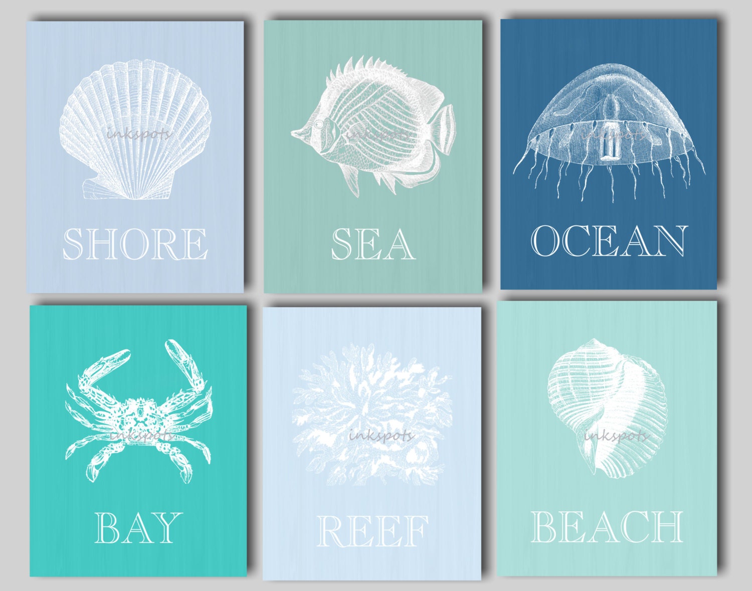 Beachy Wall Art beach art beach prints nautical art nautical decor beach Beachy Wall Art beach art beach prints nautical art nautical decor beach