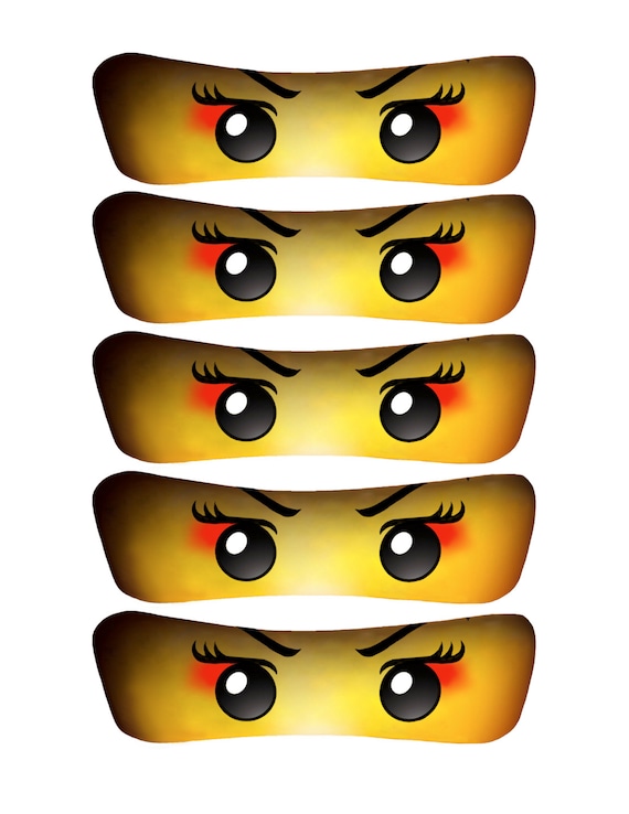 Girl Ninja Eyes: 5 SIZES- INSTANT DOWNLOAD (High Resolution)