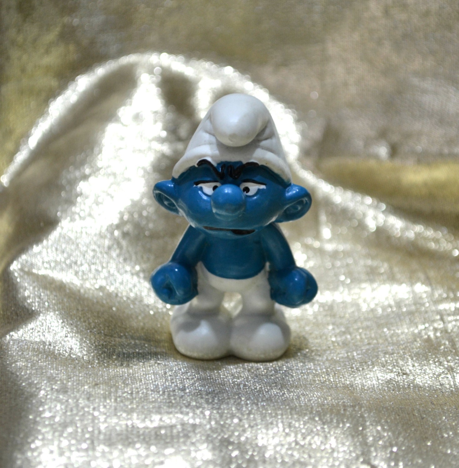 grouchy smurf figure