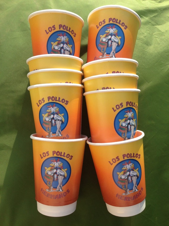 Breaking Bad - 10x Los Pollos Hermanos Cups for Parties and Festivals