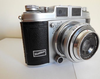 Balda Super Baldina 1950s 35mm Film Camera with Baldinar 50mm Lens Made in Germany