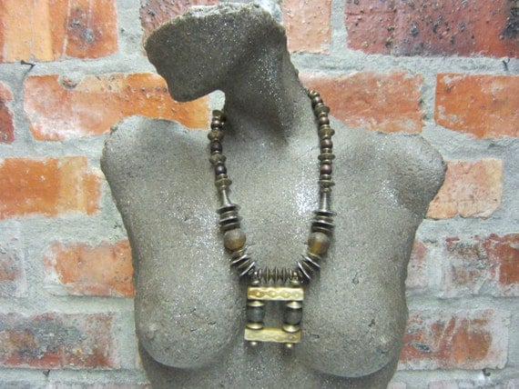 African Trade Beaded Necklace - Contemporary African Chic Jewelry handmade by South African Artist Yoka Wright #19