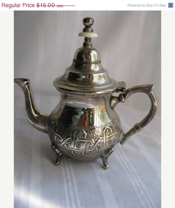 Vintage Moroccan tea pot