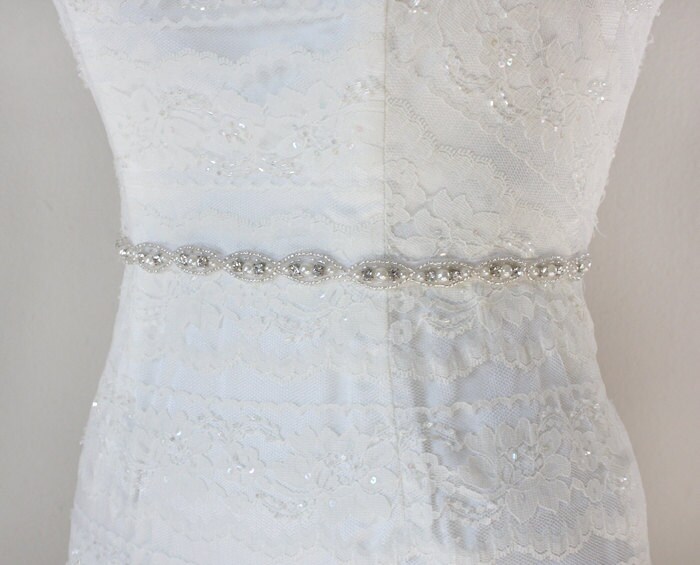 Reserved For Meg RAMONA Lovely Rhinestone And Pearl Bridal