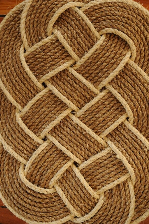 Nautical Front Door Rug Rope Mat Ocean Plait Rug Nautical Decor