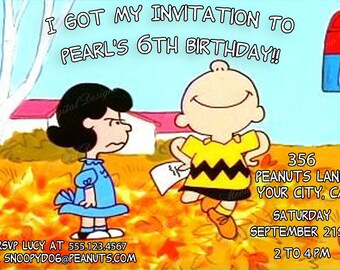Charlie Brown Birthday Invitation~I Got My Invitation!