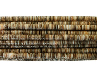 Voluta Shell Heishi Beads (4 - 5mm, 24 Inches Strand)