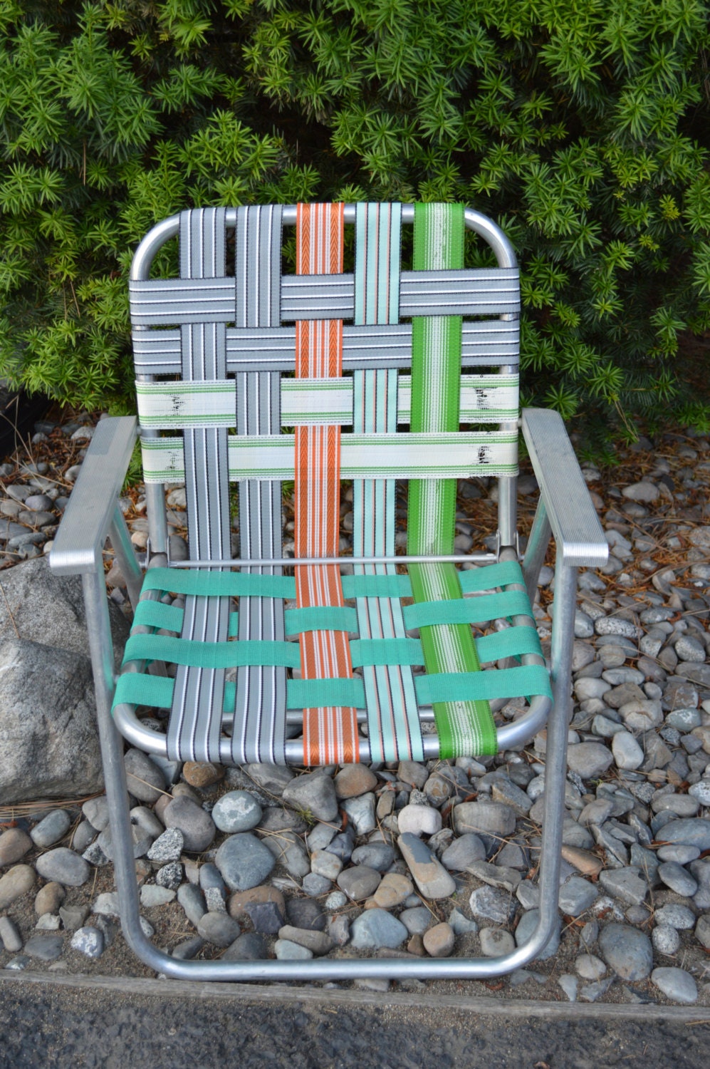 aluminum web lawn chair used