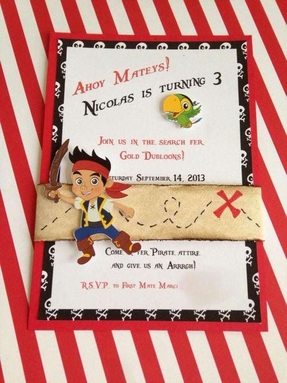 Jake and the Neverland Pirates Birthday Invitation