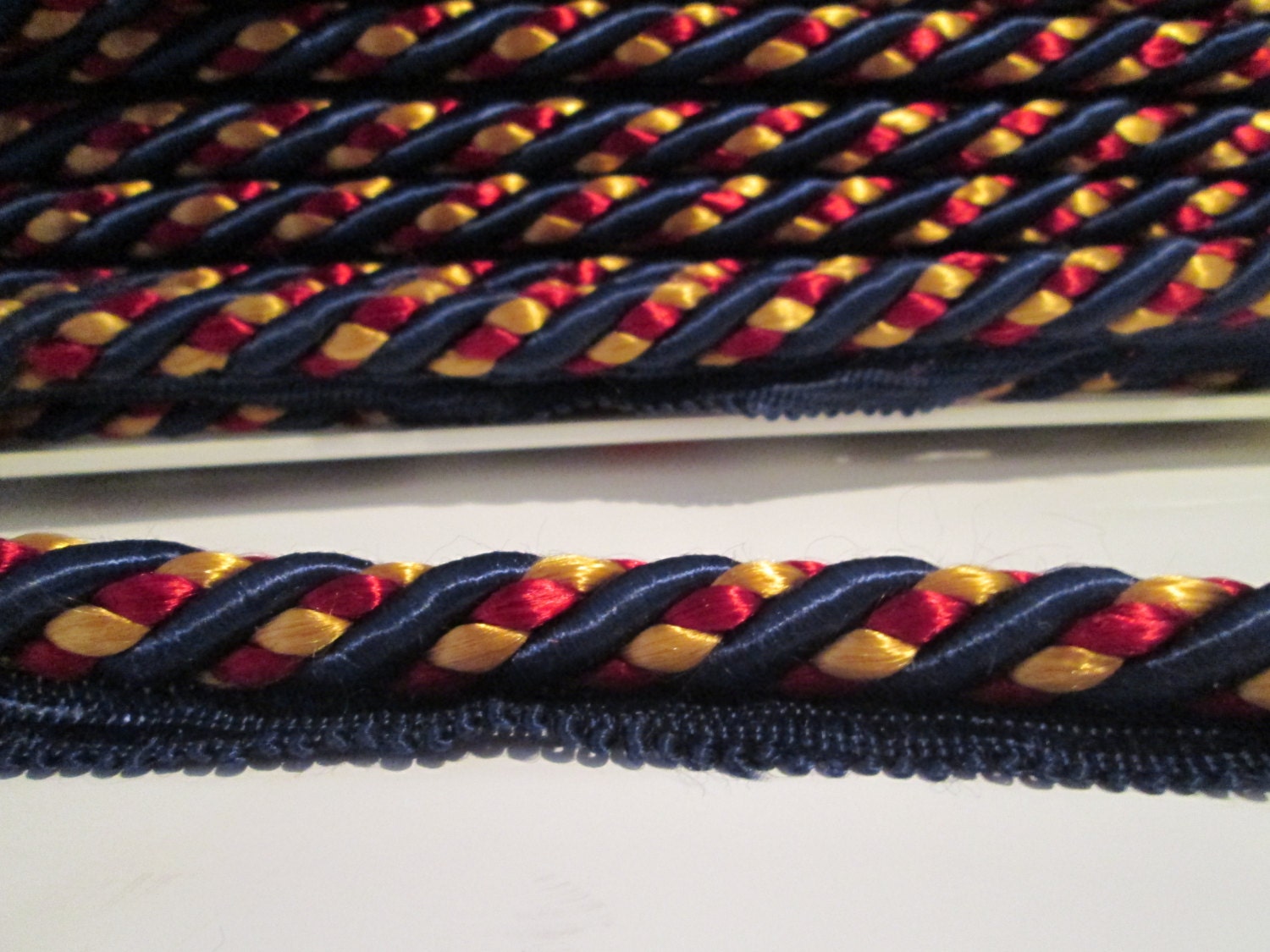 Cording Twisted Cord Lip Cord Trim 2 1/2 Yards by MenagerieMall