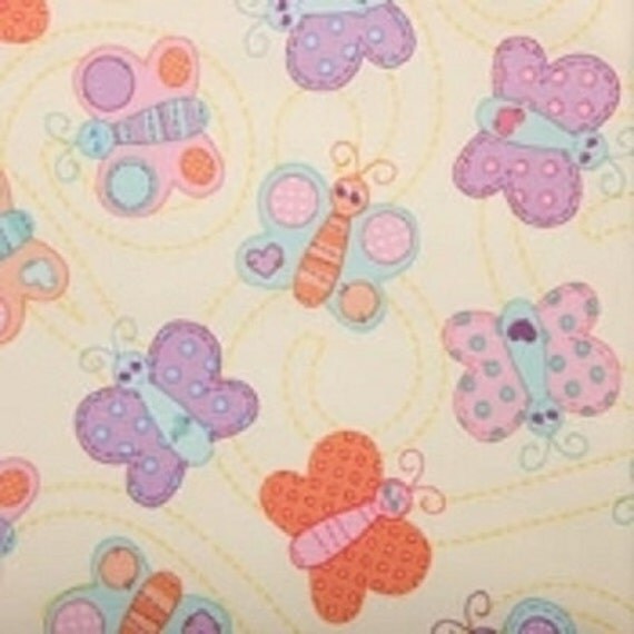 Babyville PUL Waterproof Diaper Fabric/Butterflies by WahmSupply