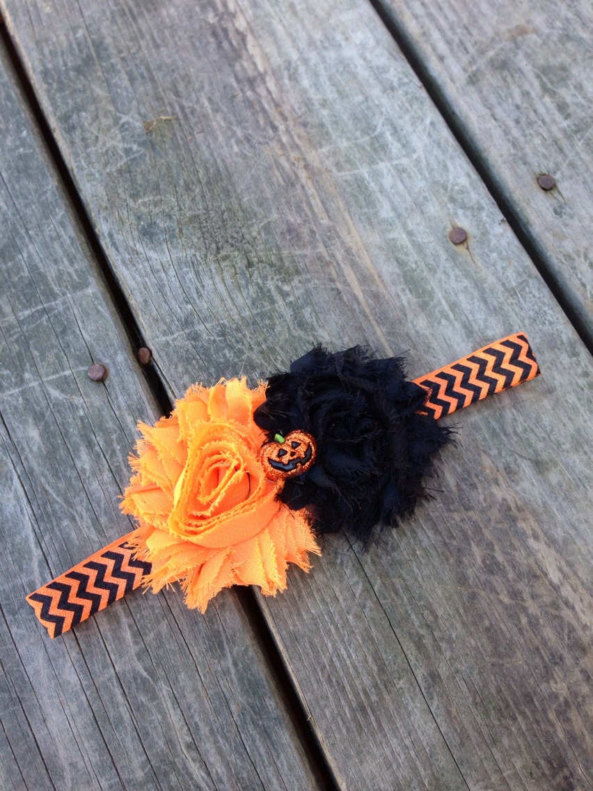 Halloween Headband Pumpkin Headband orange and black