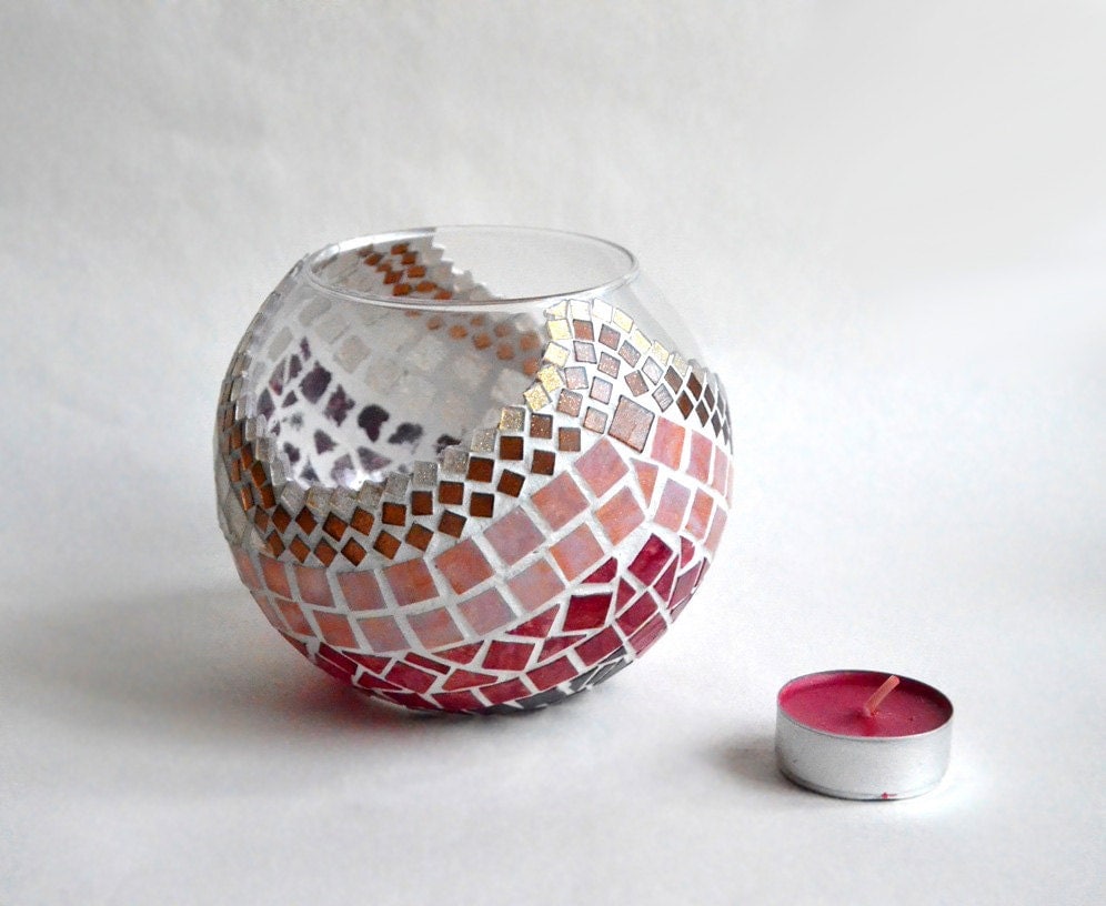 Romantic mosaic candle holder valentines-gift-ornament-mosaic-candle-holder-vase