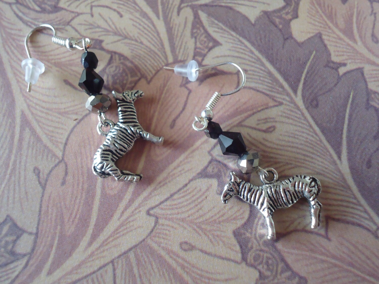 Zebra earrings