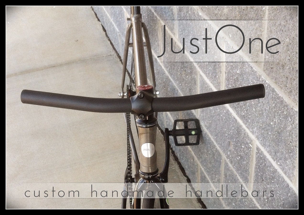Fixed Gear Bicycle Handlebars Aluminum by JustOneCustomBicycle