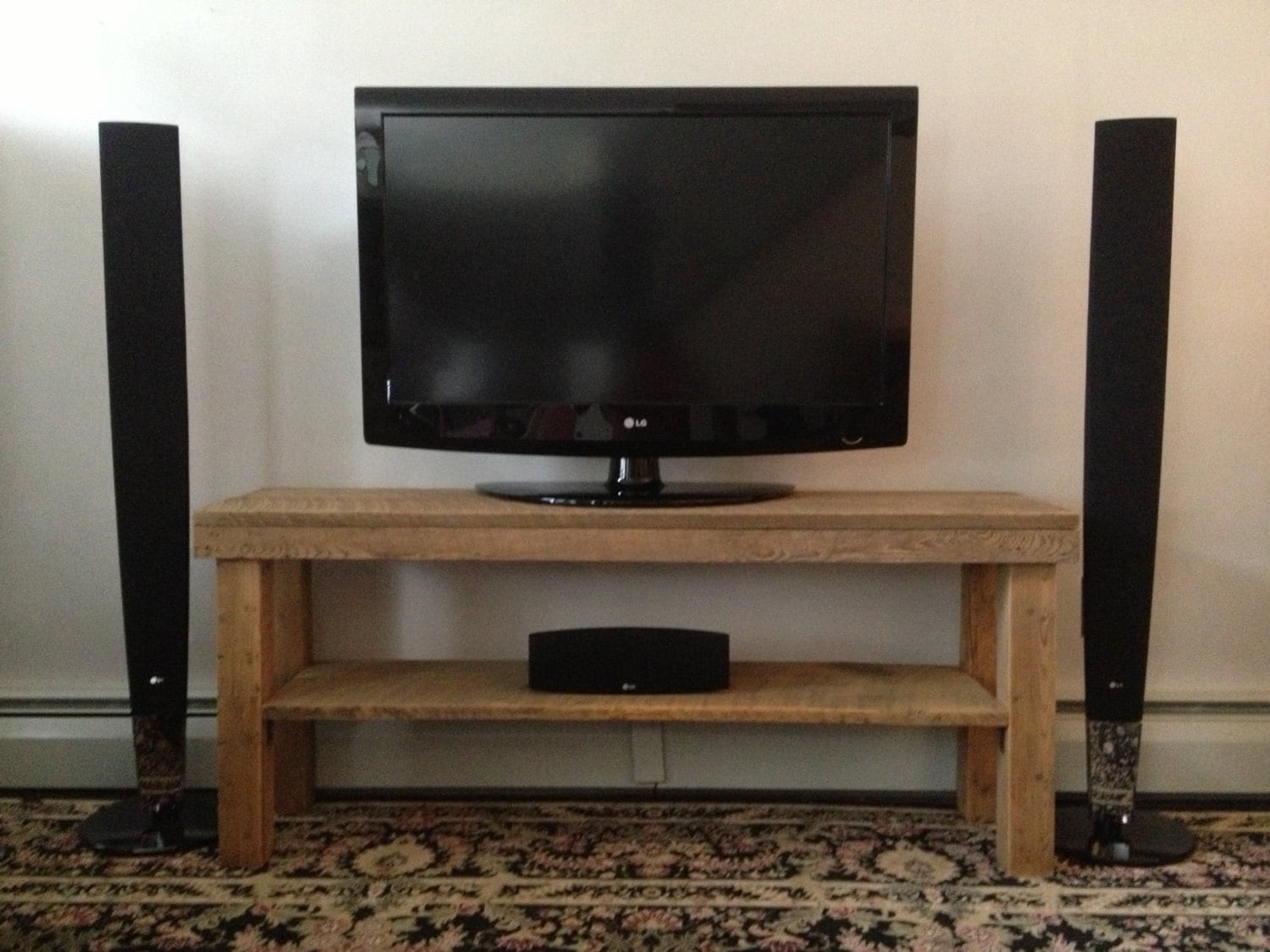 Reclaimed Wood Media Console / TV Stand by Reclaimtofame1 on Etsy