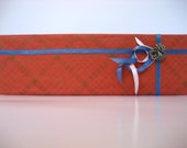 Handmade Jewelry Gift Box (Red Plaid), Jewelry Box, Necklace Box, Craft Jewelry Box, Handcraft Box, Classy Jewelry Box, Gift Box, Fancy Box
