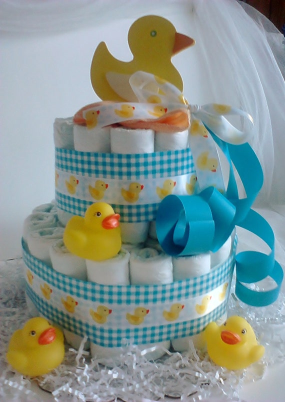 Baby Shower Diaper Cake DUCKS 2