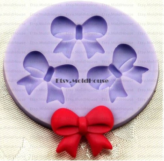 Bow Flexible Silicone Mold Silicone Mould Candy Mold Chocolate