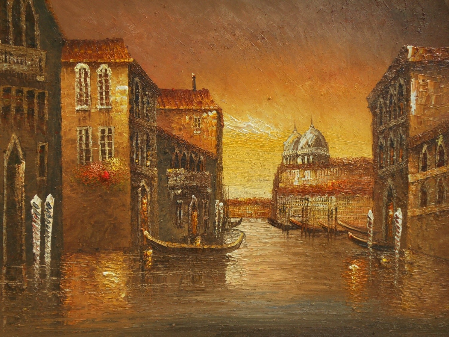 VENICE ITALY Original Oil Painting 24 x 36
