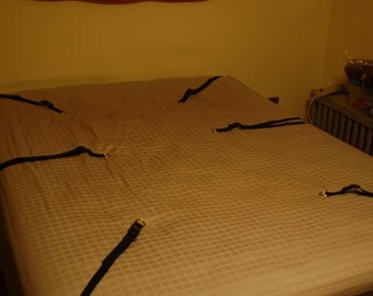 6 Point Bed Bondage Rig. BDSM. Sex position. Vegan Friendly.