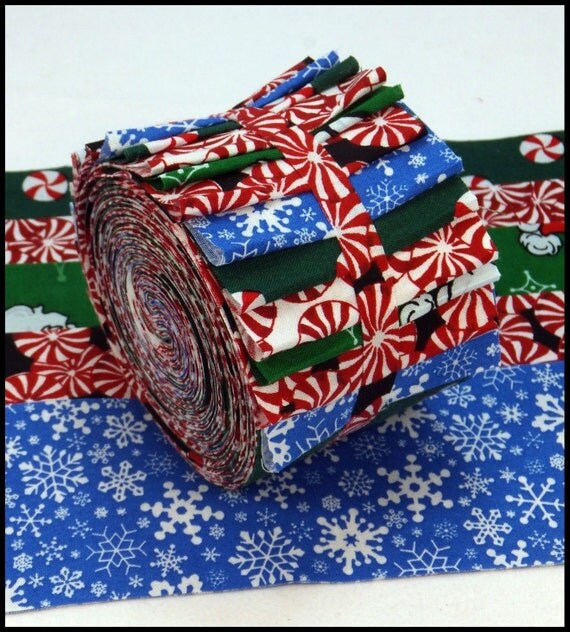 Christmas Candy Jelly Roll Strips Quilt