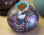 Moon Magick Native American Inspired Gourd Vessel
