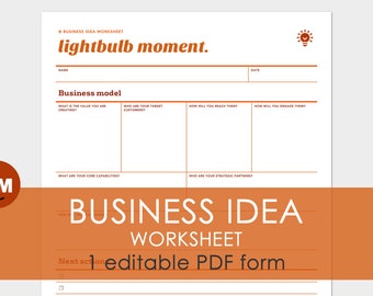 New Business Idea: Editable PDF form