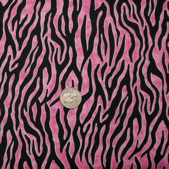 RJR Pink Tiger Print Cotton Fabric from Quilterland on Etsy Studio