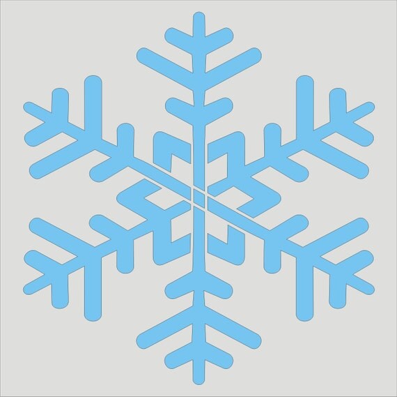 Items similar to Christmas Stencils SNOWFLAKE 12x12 pillow and sign ...
