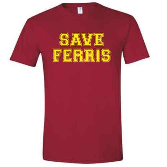 Save Ferris Tshirt Cool Retro T-Shirt Mens Ferris by GeekTee