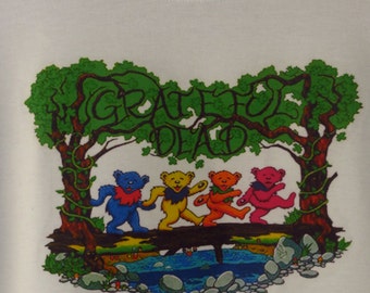 Bears in the Woods Grateful Dead Tshirt 100% cotton
