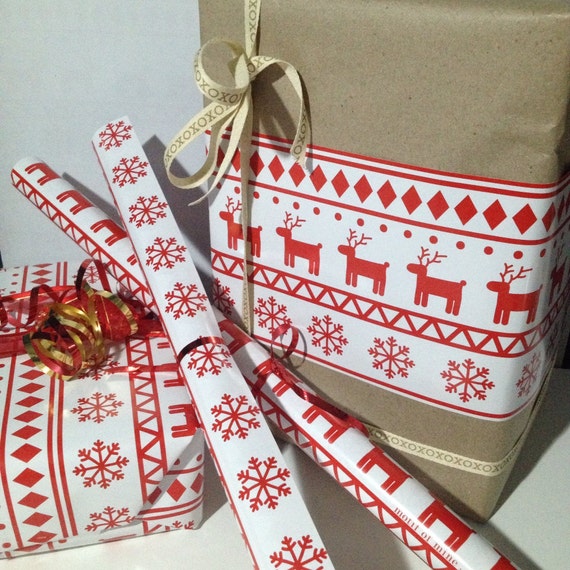 etsy christmas wrapping paper