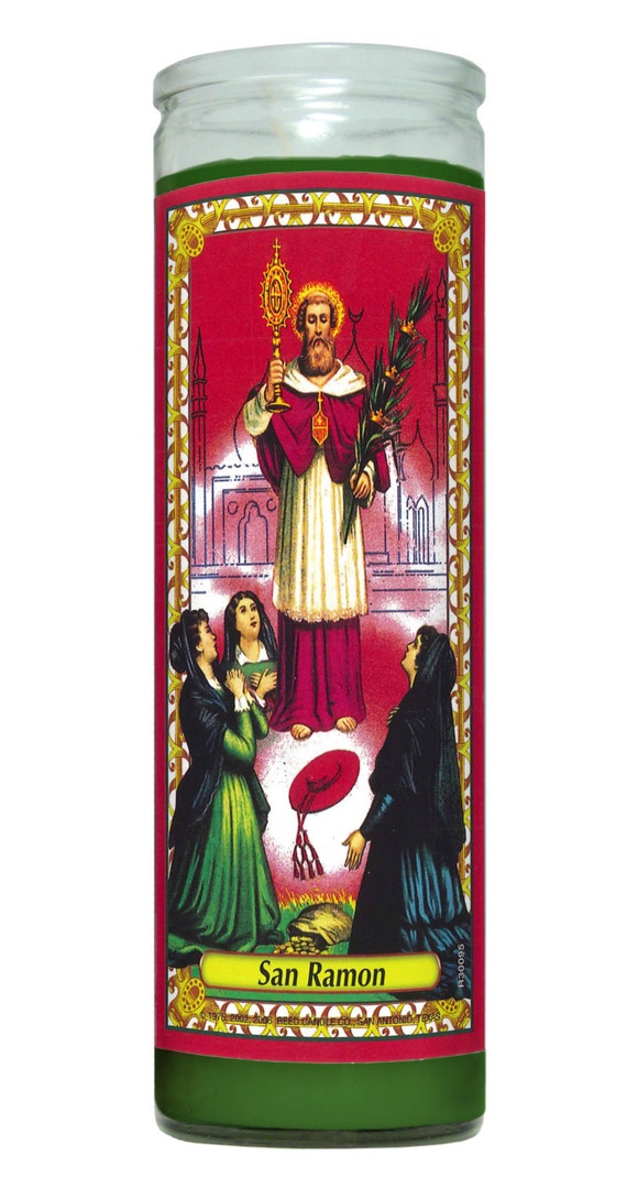 St Ramon Religious Prayer Candle / San Ramon Novena Vigil